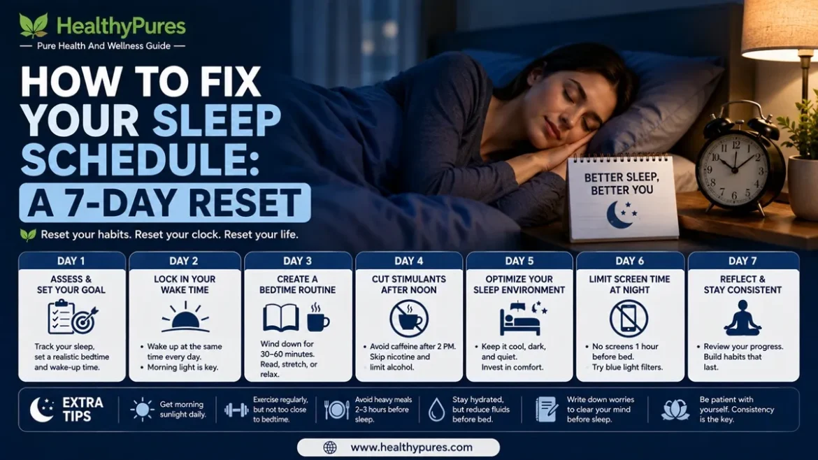How To Fix Your Sleep Schedule A 7-Day Reset