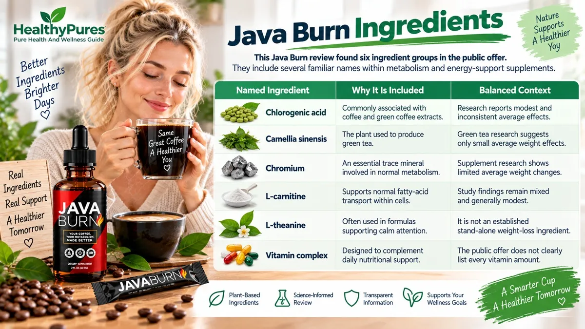 Java Burn Review 2026: Ingredients, Price, Pros And Cons 3 Java Burn Ingredients