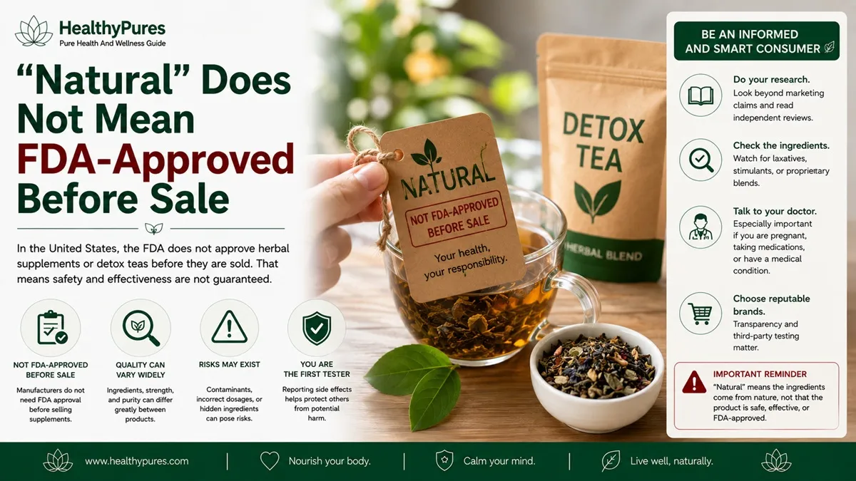 Natural” Does Not Mean FDA-Approved Before Sale