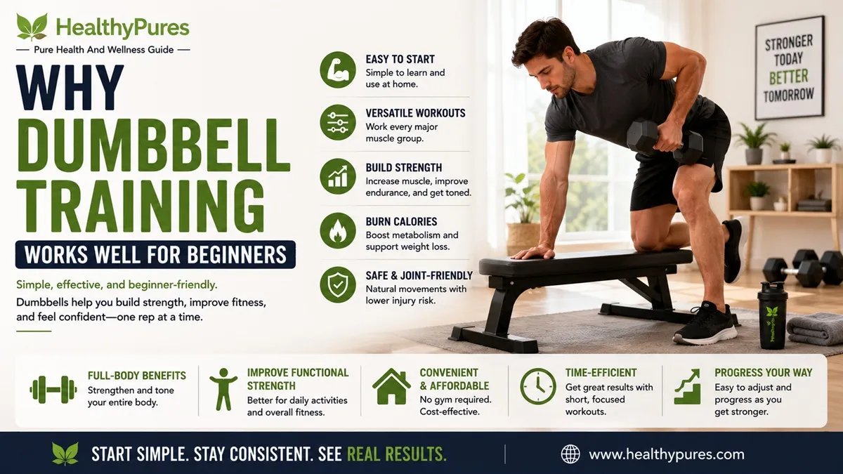 30-Minute Dumbbell Workout At Home For Beginners 4 Why Dumbbell Training Works Well for Beginners