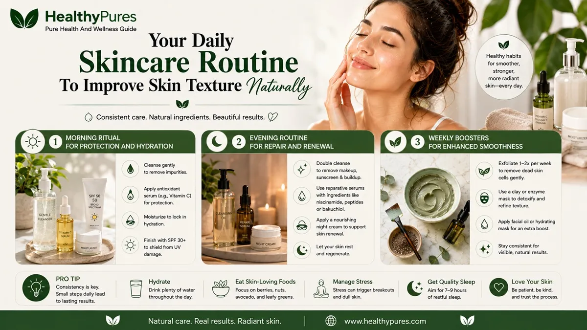 Your Daily Skincare Routine To Improve Skin Texture Naturally