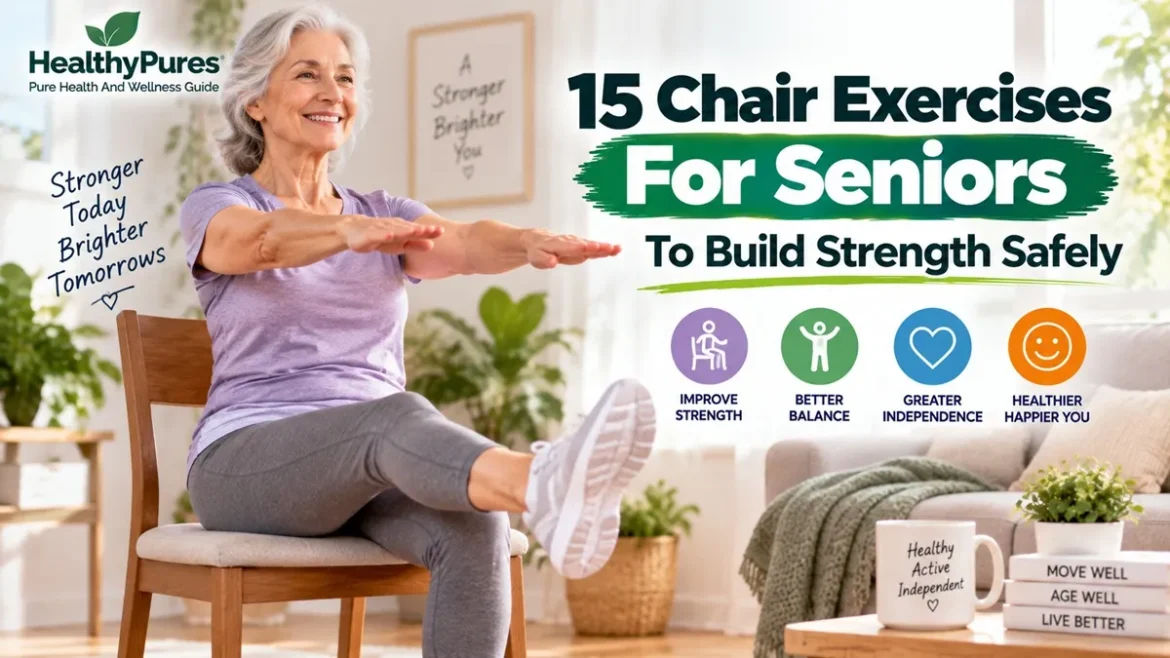 15 Chair Exercises For Seniors To Build Strength Safely
