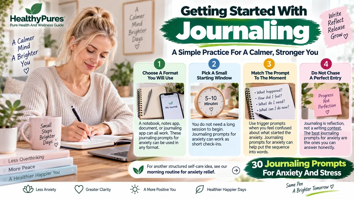 30 Journaling Prompts For Anxiety And Stress 7 Getting Started With Journaling