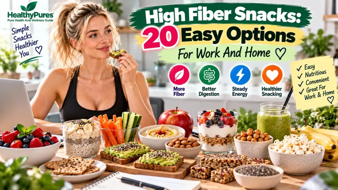 High Fiber Snacks 20 Easy Options For Work And Home