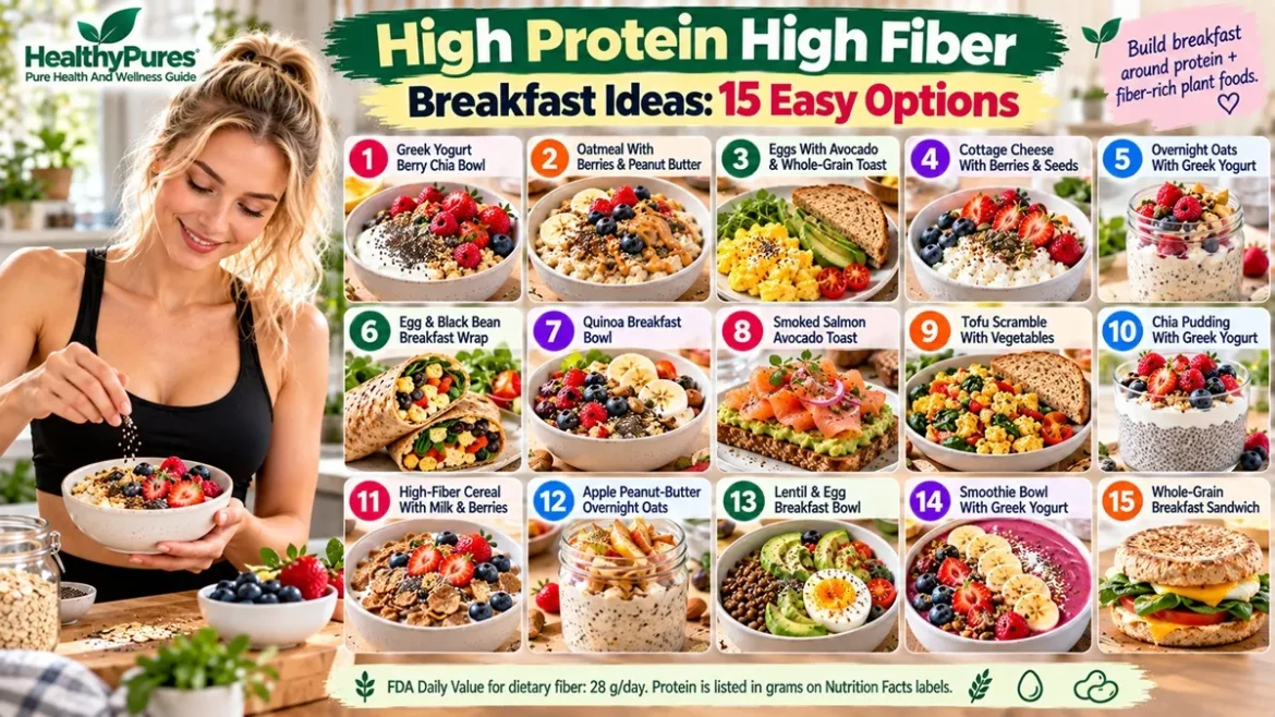 High Protein High Fiber Breakfast Ideas 15 Easy Options
