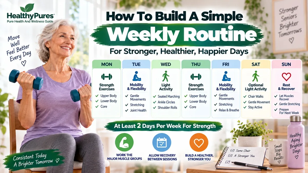 15 Chair Exercises For Seniors To Build Strength Safely 6 How To Build A Simple Weekly Routine