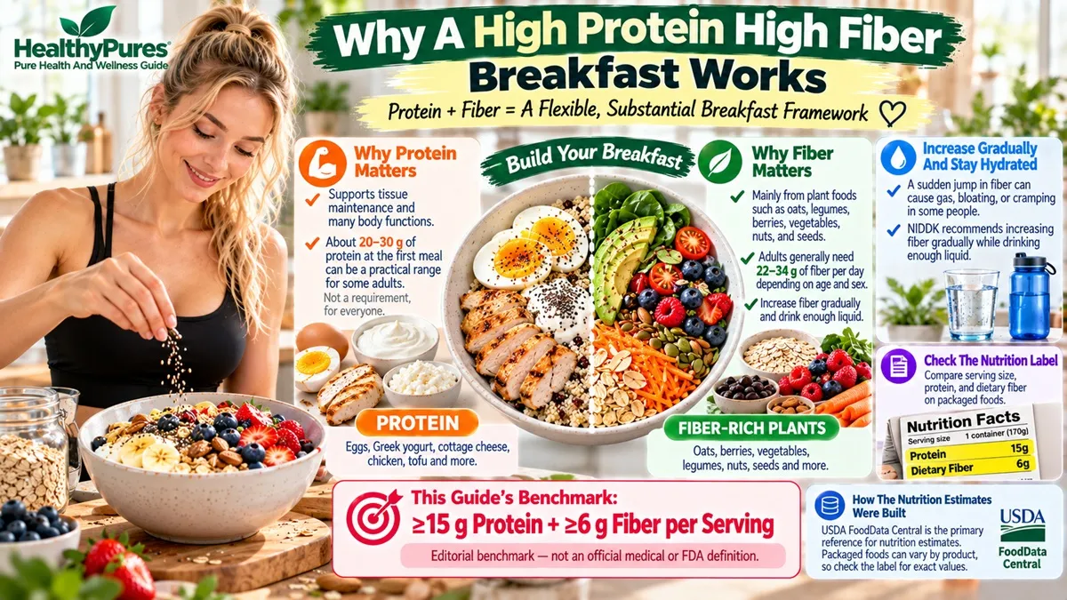 High Protein High Fiber Breakfast Ideas: 15 Easy Options 4 Why A High Protein High Fiber Breakfast Works