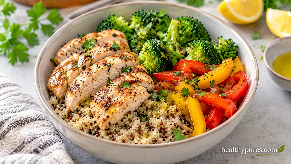 Chicken and Vegetable Quinoa Bowl