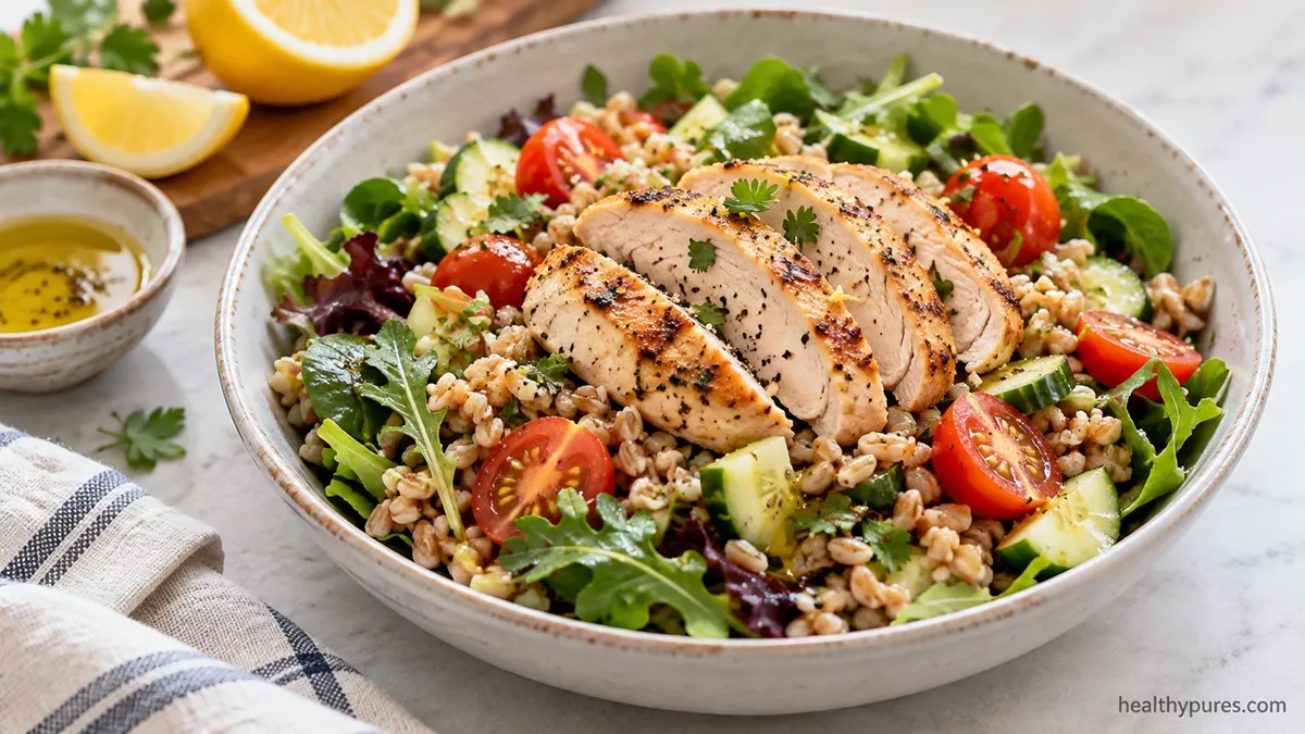 Leftover Chicken Salad With Farro