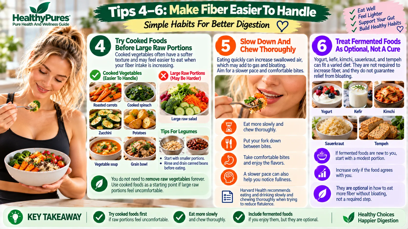 Tips for easier digestion of fiber